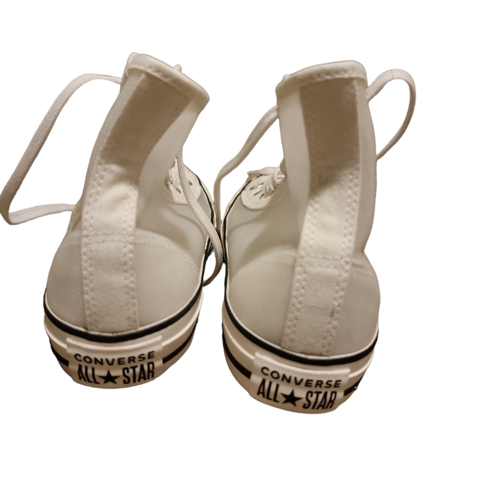 Clear Hightop Converse Size 7.5